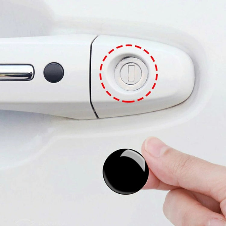 10pcs Car Modification Protection Keyhole Anti-Blocking Sticker(White)