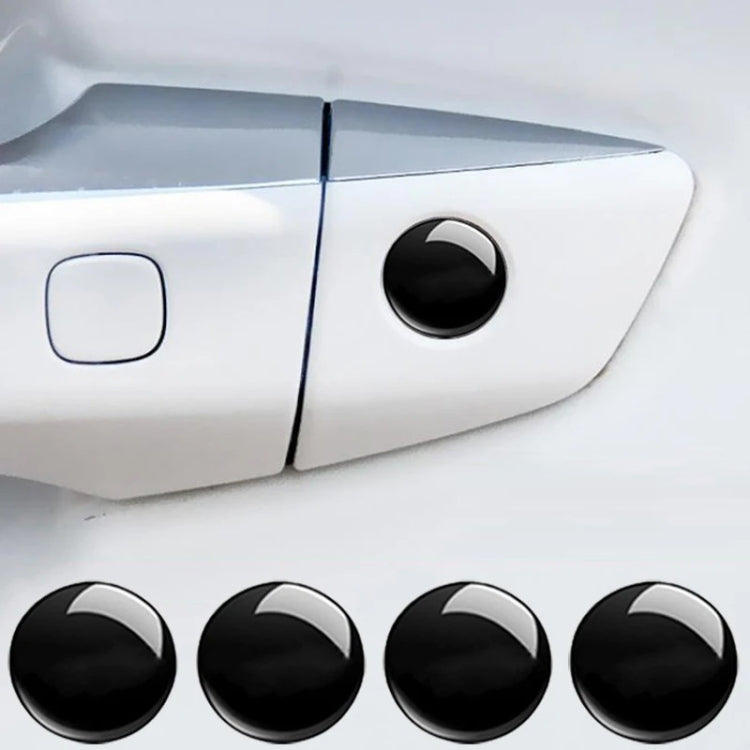 10pcs Car Modification Protection Keyhole Anti-Blocking Sticker(White)