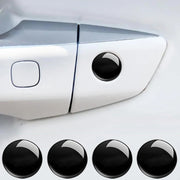 10pcs Car Modification Protection Keyhole Anti-Blocking Sticker(Light Black)