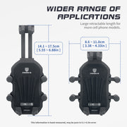Outdoor Motorcycle Aluminum Alloy Shock-absorbing Mobile Phone Holder(Handlebar Model)