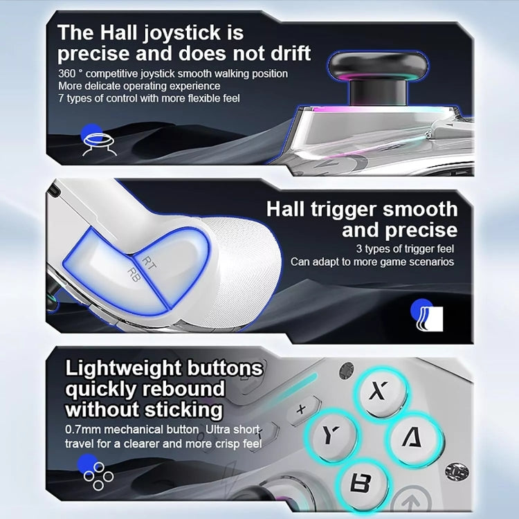 CM-617  Wireless Bluetooth Game Controller for Switch / Android / IOS / PC / Smart TV(Colorful White)