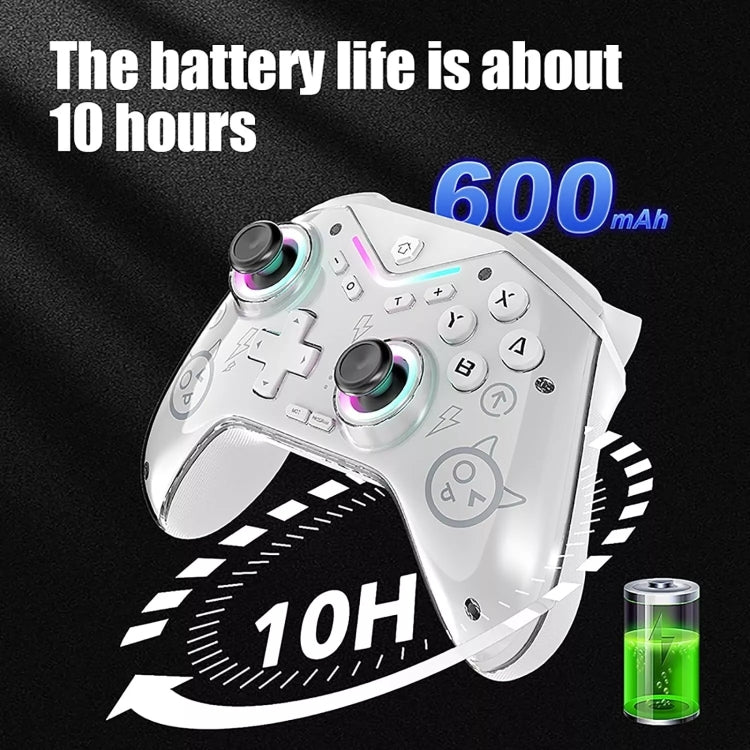 CM-617  Wireless Bluetooth Game Controller for Switch / Android / IOS / PC / Smart TV(Colorful White)
