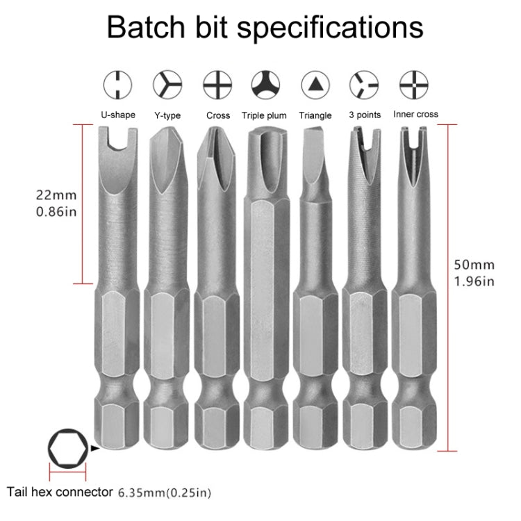 13pcs / Set Profile Bit Chrome Vanadium Steel Bit Set Appliance Repair Electrical Drill Accessories With Magnetic