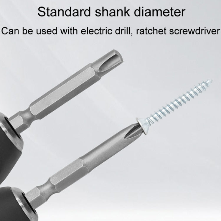 5pcs / Set Triangular Plum Blossom Chrome Vanadium Steel Bit Set Appliance Repair Electrical Drill Accessories With Magnetic