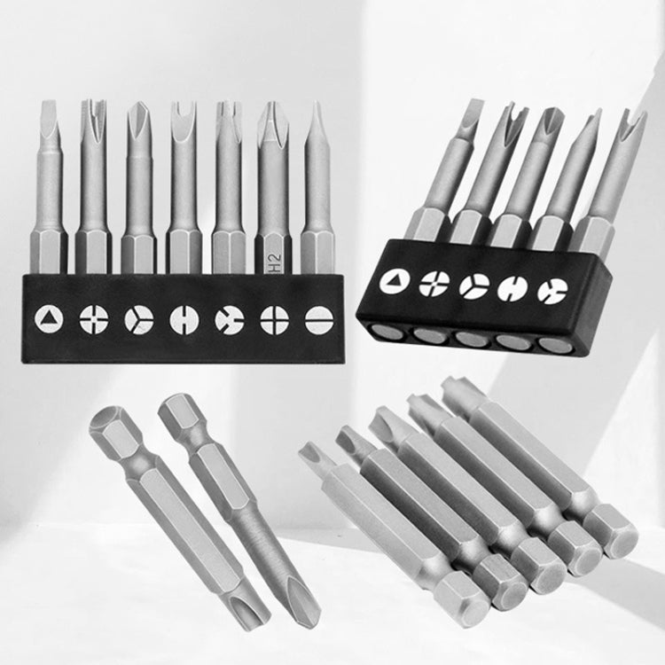 5pcs / Set Triangular Plum Blossom Chrome Vanadium Steel Bit Set Appliance Repair Electrical Drill Accessories With Magnetic