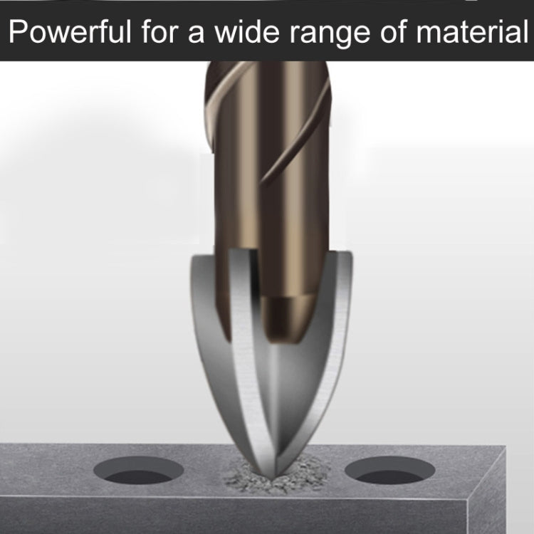 10mm Hexagonal Shank Spiral Flute Cross Alloy Drill Bits Glass Tile Four Edge Drivers