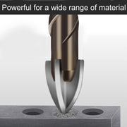 5mm Hexagonal Shank Spiral Flute Cross Alloy Drill Bits Glass Tile Four Edge Drivers