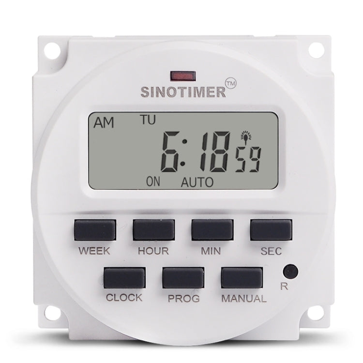 SINOTIMER TM618SH  1 Second Interval Digital LCD Timer Switch Programmable Time Relay 110V