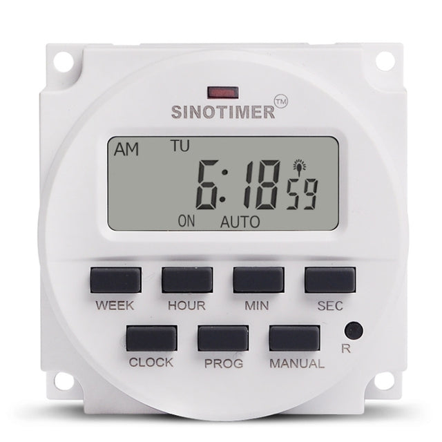 SINOTIMER TM618SH  1 Second Interval Digital LCD Timer Switch Programmable Time Relay 110V