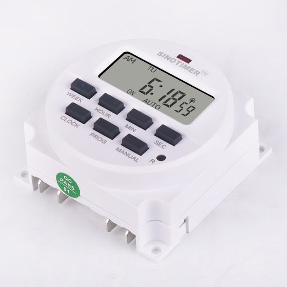 SINOTIMER TM618SH  1 Second Interval Digital LCD Timer Switch Programmable Time Relay 220V