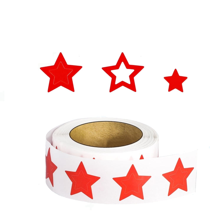 500pcs /Roll Red Star Tanning Sunbathing Stickers Self Adhesive Body Stickers