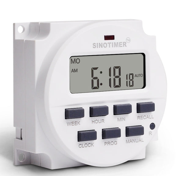 SINOTIMER TM618N-3 24V 7 Days Weekly Programmable Digital Electronic Timer Switch
