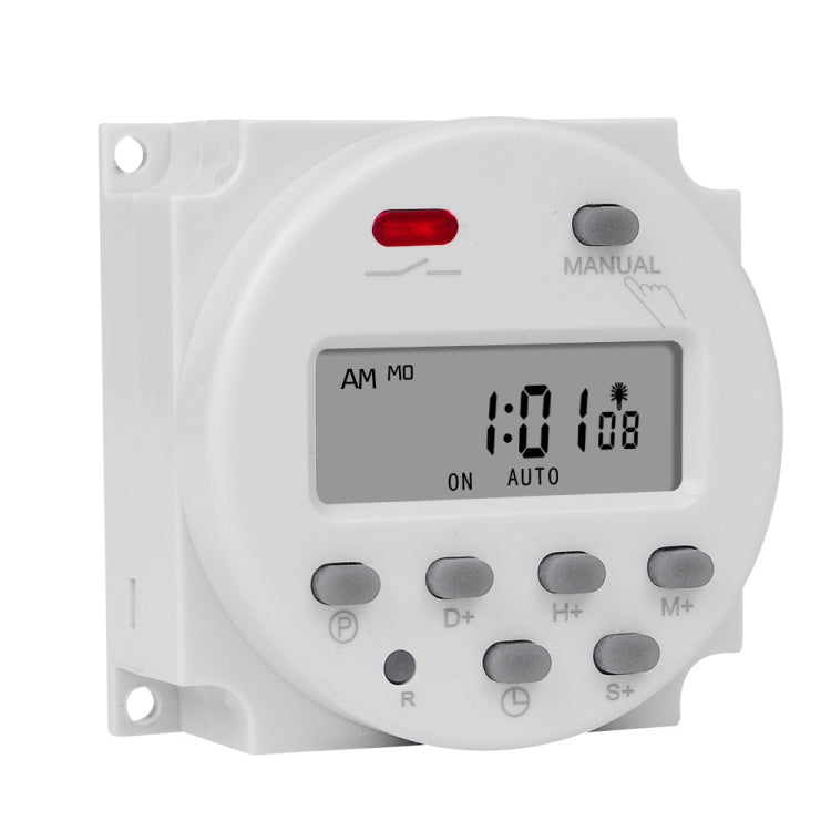 SINOTIMER CN101S-2 220V 1 Second Interval Digital LCD Timer Switch 7 Days Weekly Programmable Time Relay