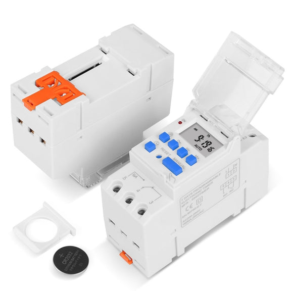 SINOTIMER TM919A-2 220V 16A Din Rail Mount Digital Timer Switch Microcomputer Weekly Programmable Time Relay Control