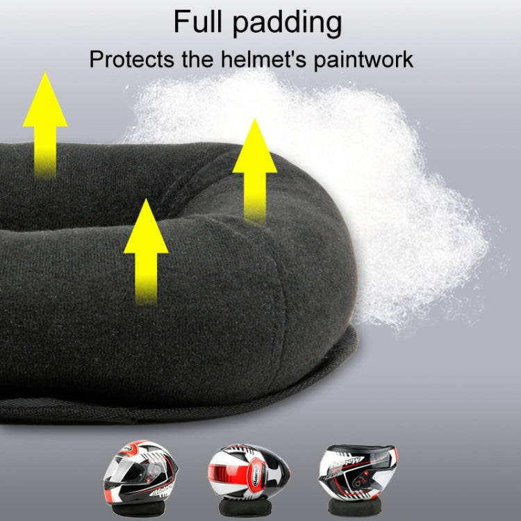 Multifunctional Household Helmet Support Pads Ventilator Motorcycle Helmet Placement Base(Black)