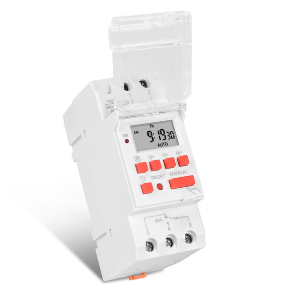 SINOTIMER TM919B-4 12V 30A Programmable Digital Timer Switch Automatic Cycle Timing Controller