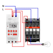 SINOTIMER TM919BK 85-265V AC 30A Programmable Digital Timer Switch Automatic Cycle Timing Controller