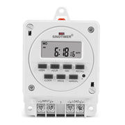 SINOTIMER TM618E -4 12V Smart Digital 7 Days Programmable Timer Switch 16A Controller With Mounting Base