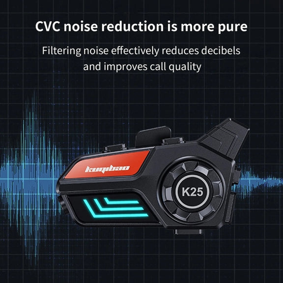 KUQIBAO Motorcycle Helmet Water-resistant Bluetooth-compatible Headset With Light(Soft Microphone)
