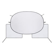 Car Sunshade Front Cover Sunscreen Heat Shield(Silver Vinyl)