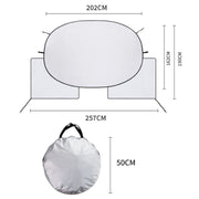 Car Sunshade Front Cover Sunscreen Heat Shield(Silver Vinyl)