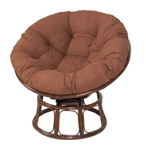 110x110cm Multifunctional Round Thickened Soft Hammock Cradle Cushion(Coffee)