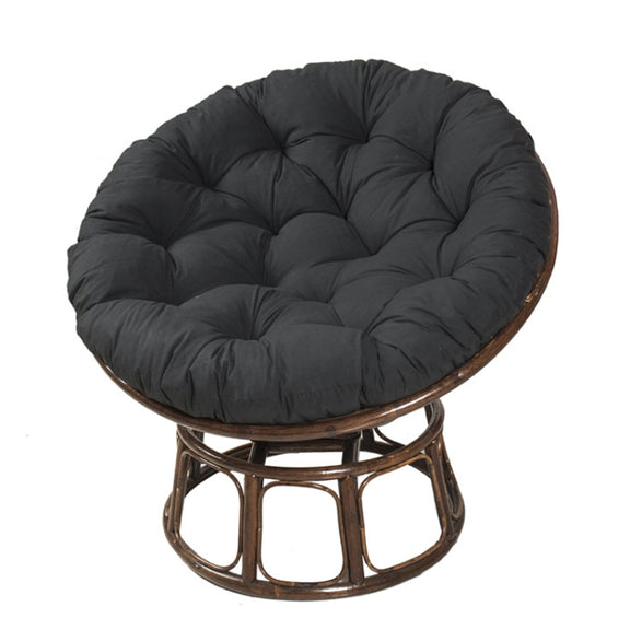 130x130cm Multifunctional Round Thickened Soft Hammock Cradle Cushion(Black)
