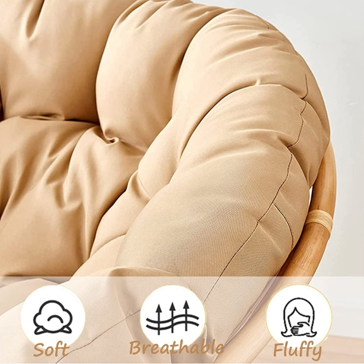 100x100cm Multifunctional Round Thickened Soft Hammock Cradle Cushion(White)