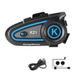 KUQIBAO Motorcycle Helmet Long-lasting Waterproof Bluetooth-compatible Headset with Light(Hard Microphone) - Motorcycle Walkie Talkie by KUQIBAO | Online Shopping South Africa | PMC TechLife | Buy Now Pay Later Mobicred