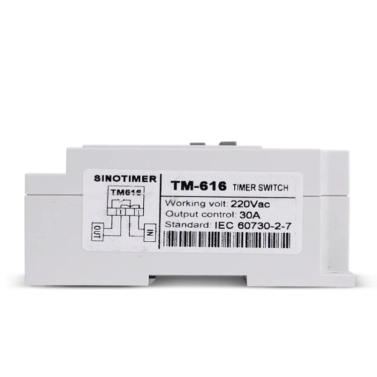 SINOTIMER TM616W-4 12V 30A Weekly Programmable Digital Timer Switch Relay Control