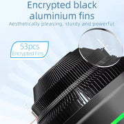 COOLMOON Ice Blade W120 LED Colorful Light 4Pin Cooler Desktop CPU Cooling Fan