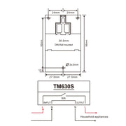 SINOTIMER TM630S-1 110V 30A Timer Switch 1 Second Interval Weekly Programmable Time Relay