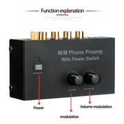 Vinyl Record Player Preamplifier, EU Plug(PP500)