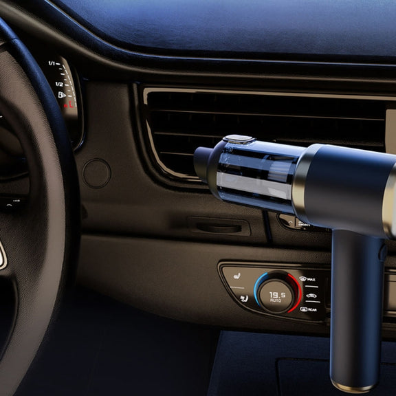 Car Vacuum Cleaner Vacuum Blower Dual Purpose Wireless Mini Vacuum Cleaner(White Silver)