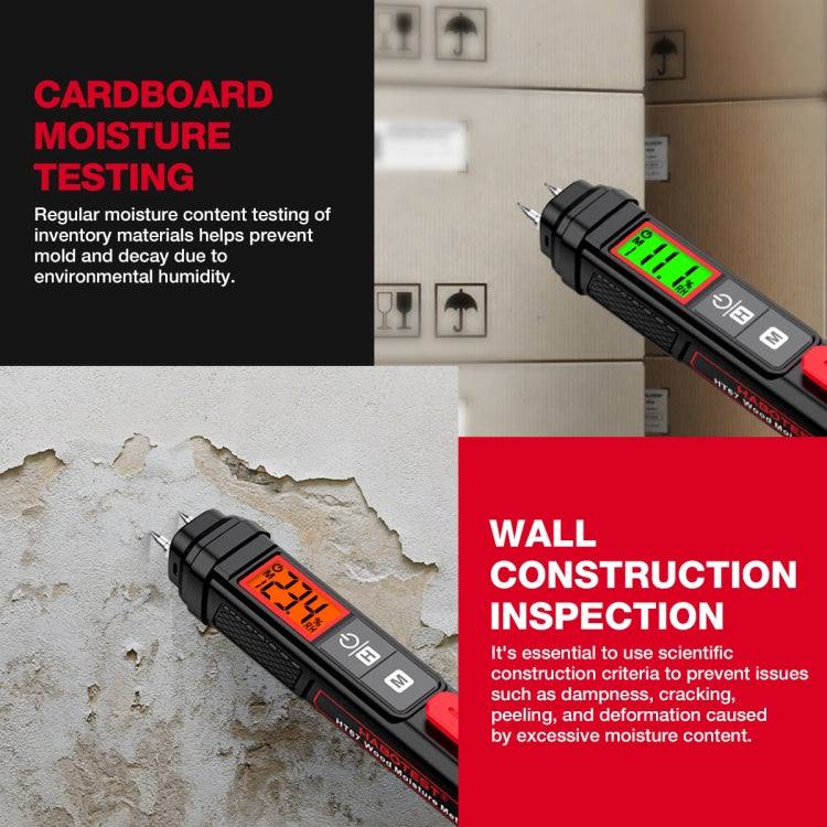 HABOTEST Wood Moisture Content Rapid Tester