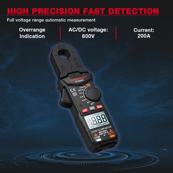 HABOTEST Mini Clamp Multimeter Portable Digital Ammeter