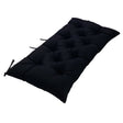 120x50x8cm Outdoor Bench Waterproof Sunscreen Thickened Soft Cushion(Black) - free shipping - PMc TechLife - Order now!