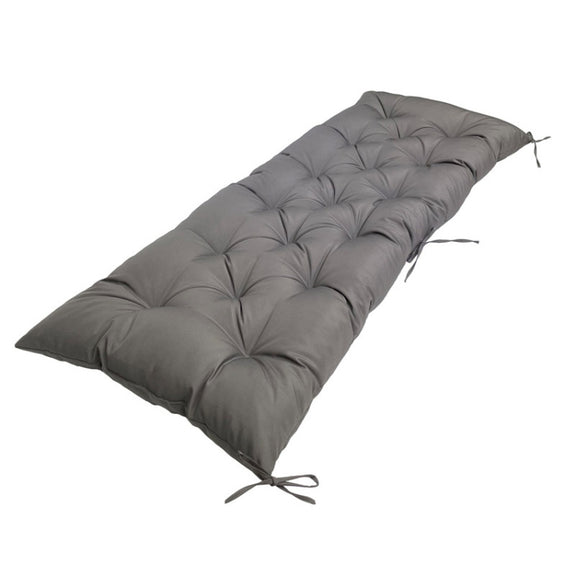 150x50x8cm Outdoor Bench Water-resistant Sunscreen Thickened Soft Cushion(Dark Gray)