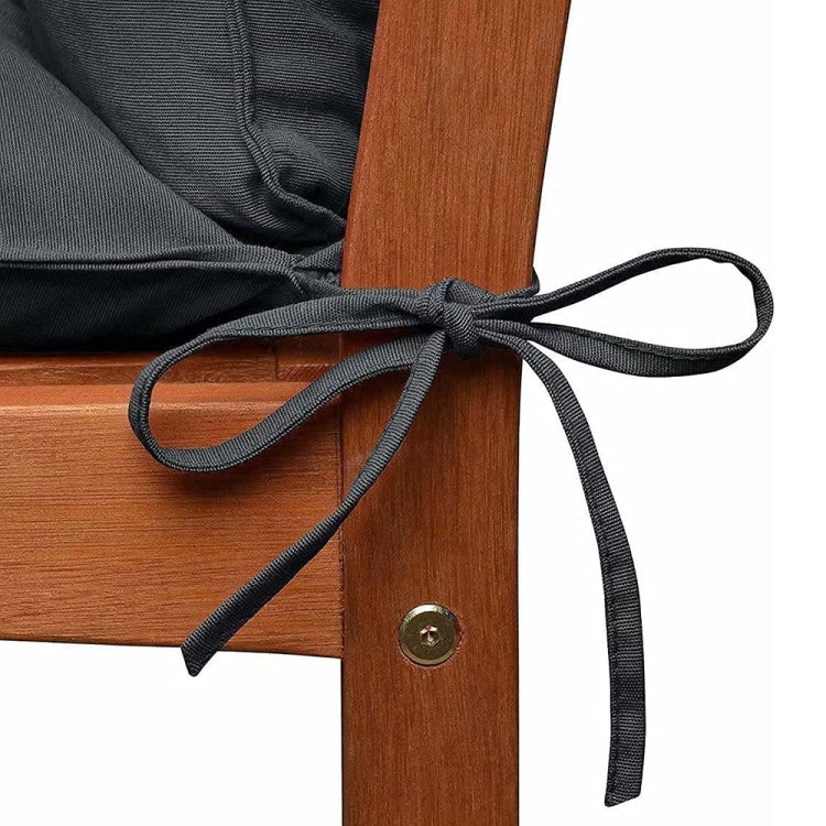 100x50x8cm Outdoor Bench Water-resistant Sunscreen Thickened Soft Cushion(Light Gray)