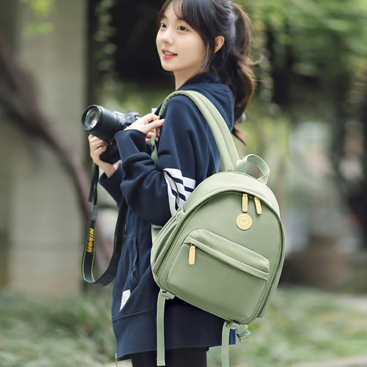 Cwatcun D125 Small Shoulder Camera Bag Casual Commuter DSLR Backpack(Black)