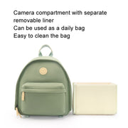 Cwatcun D125 Small Shoulder Camera Bag Casual Commuter DSLR Backpack(Black)