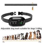 Anti-False Triggering Dog Bark Collar Water-resistant Bark Stopper with 5 Adjustable Sensitivity(White)
