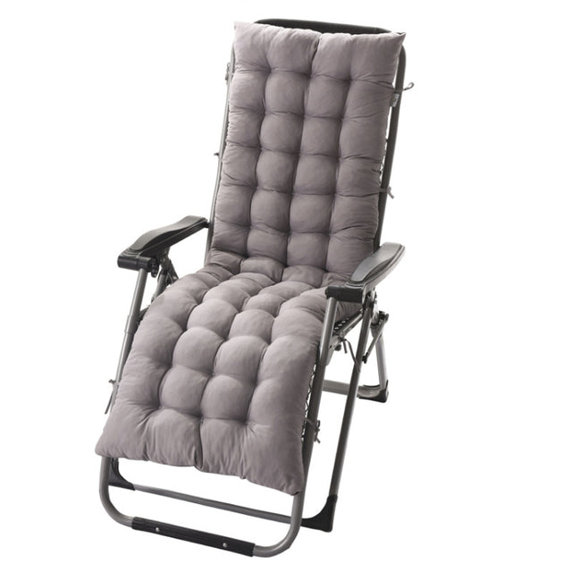 155x48x8cm Thickened Soft Home Recliner Cushions Garden Rocking Chair Cushions(Grey)