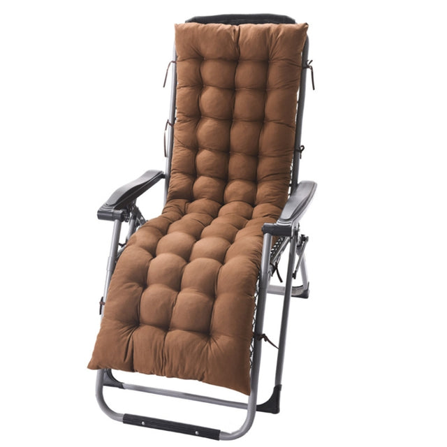 175x48x8cm Thickened Soft Home Recliner Cushions Garden Rocking Chair Cushions(Light Coffee)