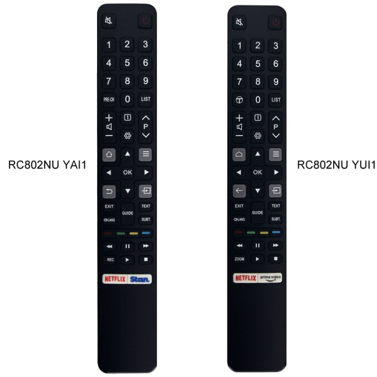 For TCL TV Intelligent Infrared Remote Control(RC802NU YAI1)