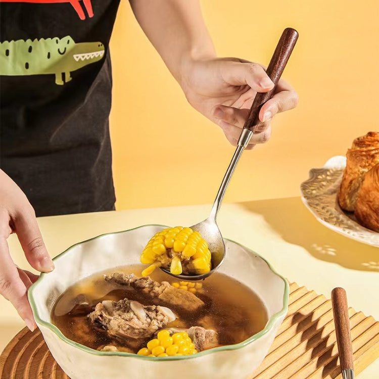 304 Stainless Steel Walnut Handle Cooking Tools Home Restaurant Kitchen Gadgets, Style: Cake Spatula