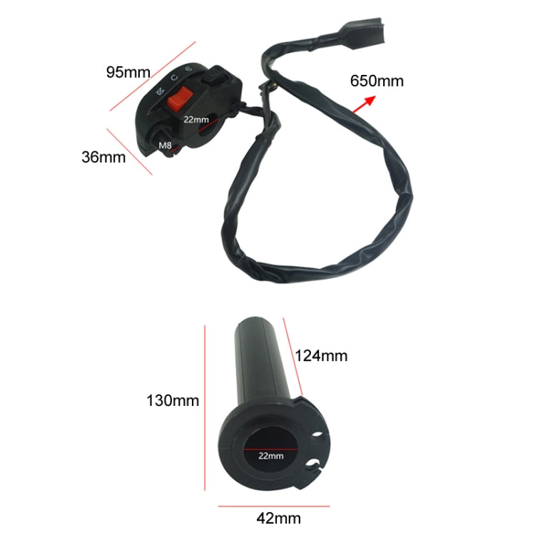 For Kawasaki Motorcycle Combination Handlebar Start Stop Switch