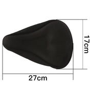 Mountain Bike Silicone Saddle Cover Cycling Stereo Saddle Gear(Black)