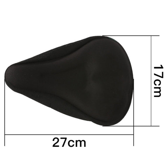 Mountain Bike Silicone Saddle Cover Cycling Stereo Saddle Gear(Black)