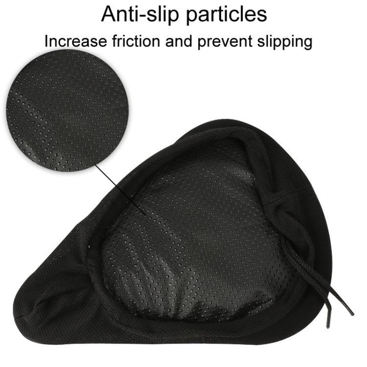 Mountain Bike Silicone Saddle Cover Cycling Stereo Saddle Gear(Black)